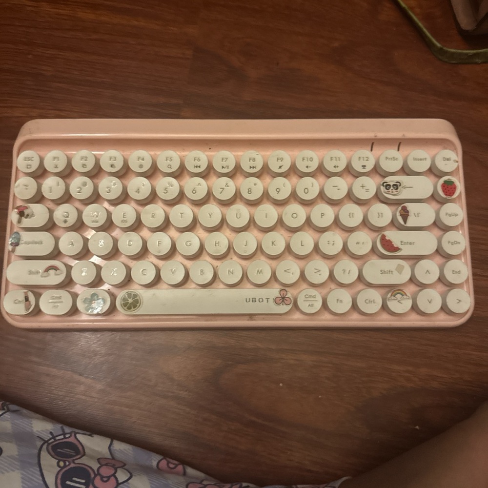 Pink Wireless Keyboard